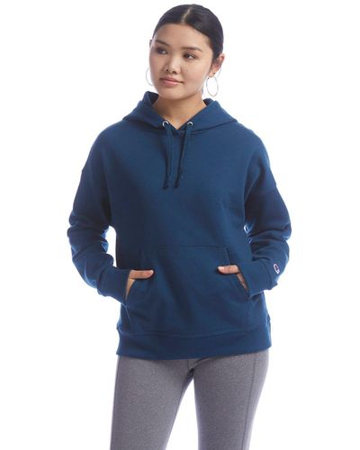 Ladies' PowerBlend Relaxed Hooded Sweatshirt image thumbnail