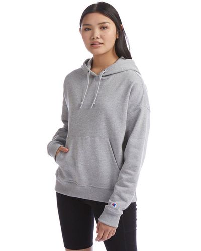 Ladies' PowerBlend Relaxed Hooded Sweatshirt image thumbnail