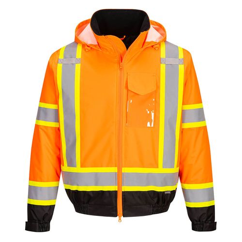  Hi-Vis X Back Contrast Tape Winter Bomber Jacket image thumbnail