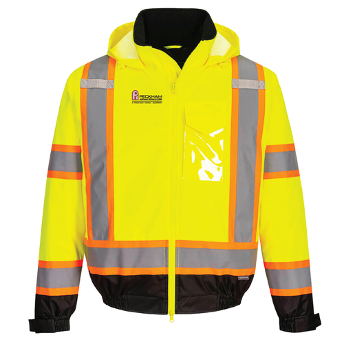  Hi-Vis X Back Contrast Tape Winter Bomber Jacket image thumbnail