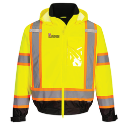 Image of  Hi-Vis X Back Contrast Tape Winter Bomber Jacket