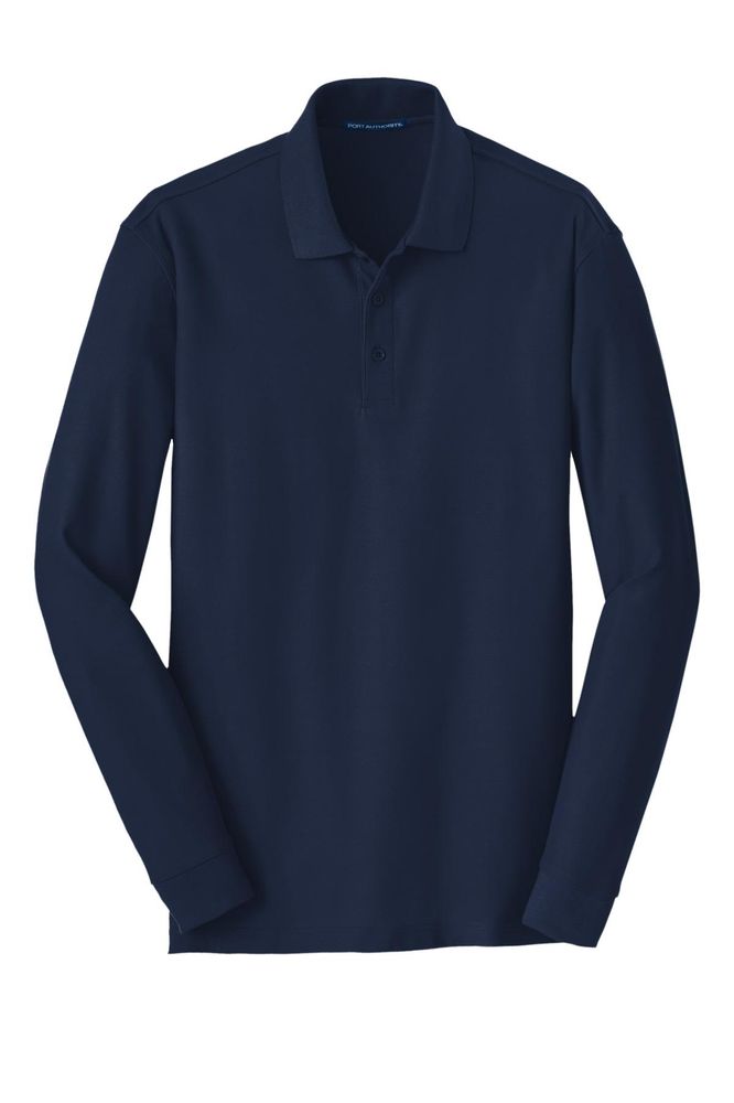 Port Authority Long Sleeve Core Classic Pique Polo. K100LS primary image