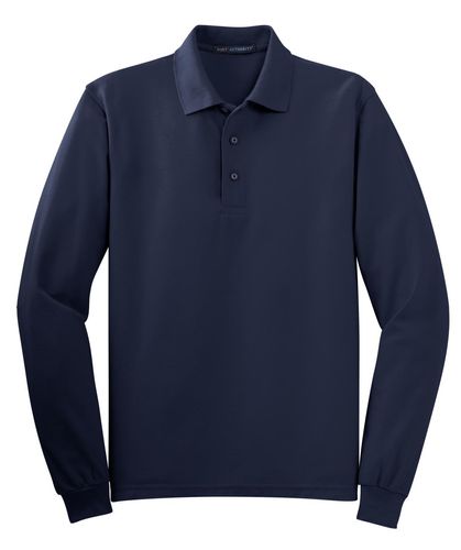 Port Authority Silk Touch Long Sleeve Polo. K500LS image thumbnail
