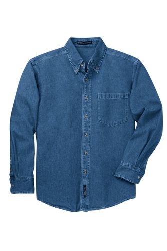 Port Authority Heavyweight Denim Shirt. S100 image thumbnail