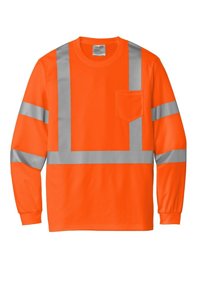 CornerStone ANSI 107 Class 3 Mesh Long Sleeve Tee. CS203 primary image