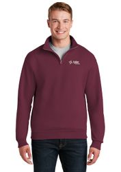 Image of 1/4 Zip Cadet Collar Sweatshirt