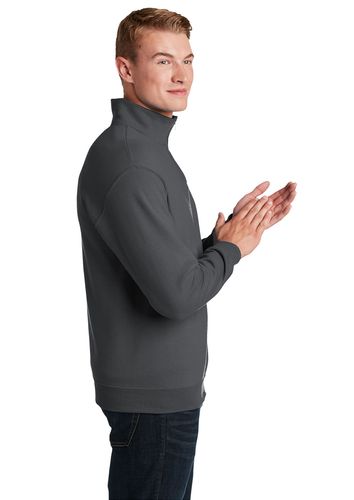 1/4 Zip Cadet Collar Sweatshirt image thumbnail
