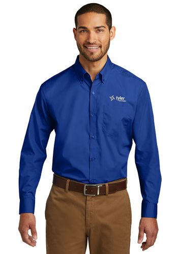 Port Authority Long Sleeve Poplin Shirt image thumbnail