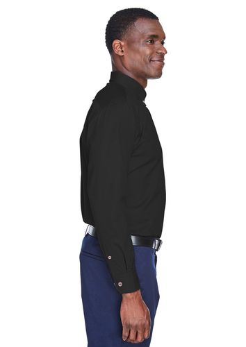 Harriton Men's Easy Blend Long-Sleeve Twill - Tall image thumbnail