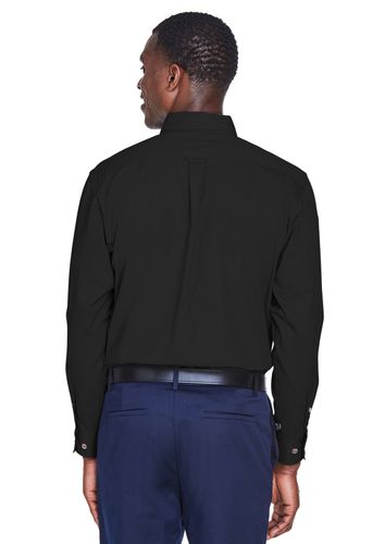 Harriton Men's Easy Blend Long-Sleeve Twill - Tall image thumbnail