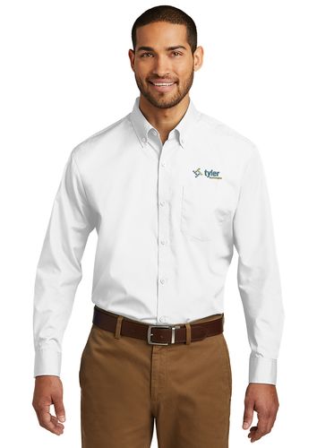 Port Authority Long Sleeve Poplin Shirt - Tall image thumbnail