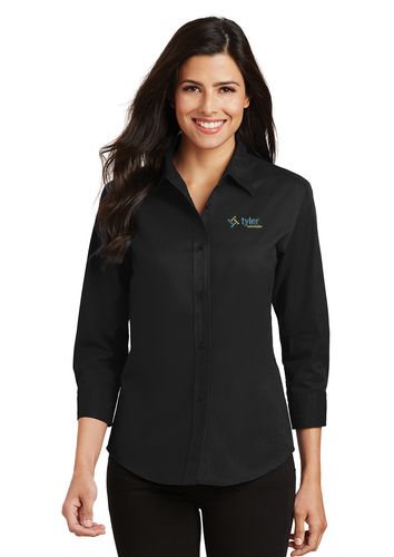 Port Authority Ladies 3/4 Sleeve Easy Care Shirt image thumbnail