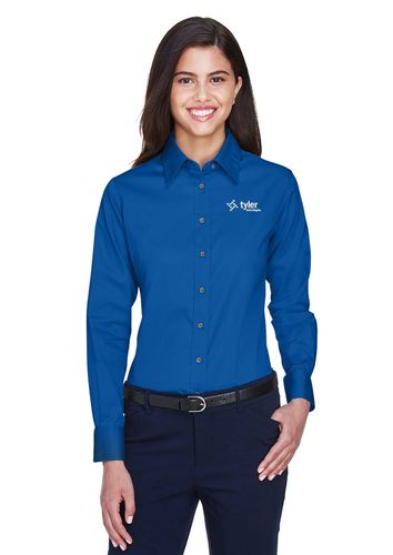 Ladies' Easy Blend Long-Sleeve Twill Shirt image thumbnail