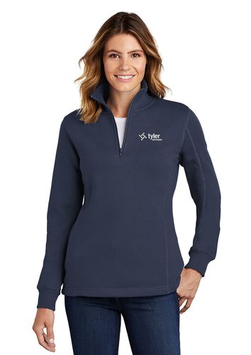 Ladies 1/4 Zip Sweatshirt image thumbnail