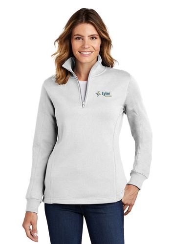 Ladies 1/4 Zip Sweatshirt image thumbnail