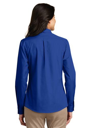 Port Authority Ladies Long Sleeve Poplin Shirt image thumbnail