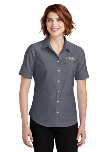 Ladies PA Short Sleeve SuperPro Oxford Shirt image thumbnail