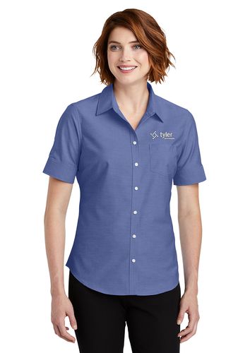 Ladies PA Short Sleeve SuperPro Oxford Shirt image thumbnail