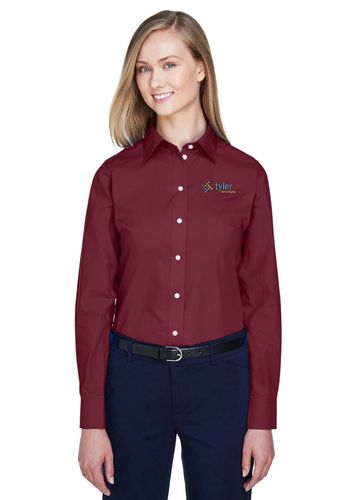 Devon & Jones Ladies' Crown Solid Broadcloth image thumbnail