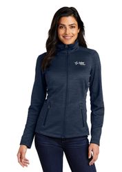 Image of Ladies Port Authority Digi Stripe Fleece Jacket