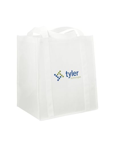 White Grocery Tote image thumbnail