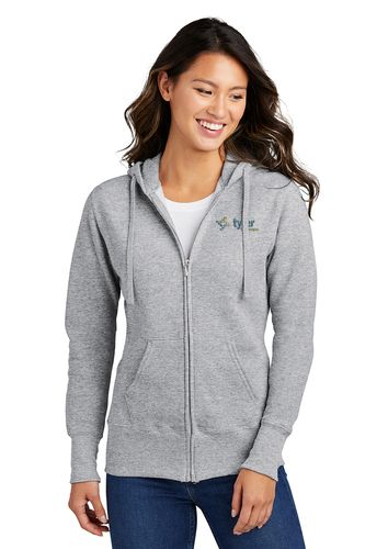 Port & Company® Ladies Core Fleece Full-Zip Hooded Sweatshirt image thumbnail
