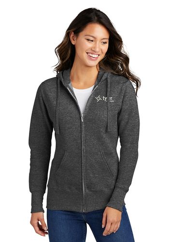 Port & Company® Ladies Core Fleece Full-Zip Hooded Sweatshirt image thumbnail