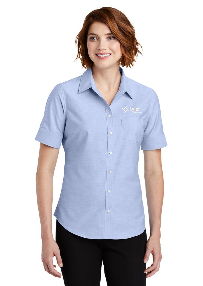 Ladies PA Short Sleeve SuperPro Oxford Shirt primary image