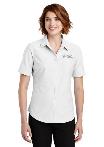 Ladies PA Short Sleeve SuperPro Oxford Shirt image thumbnail
