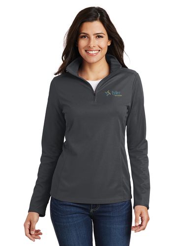Port Authority Ladies Pinpoint Mesh 1/2 Zip image thumbnail