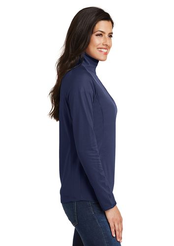 Port Authority Ladies Pinpoint Mesh 1/2 Zip image thumbnail