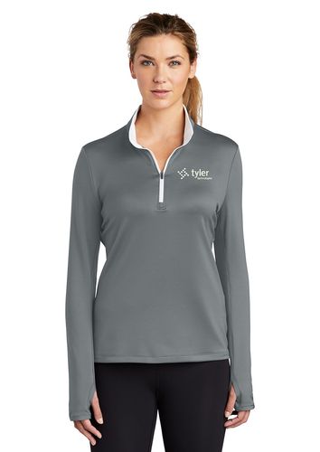 Nike Ladies Dri-FIT Stretch 1/2-Zip Cover-Up image thumbnail