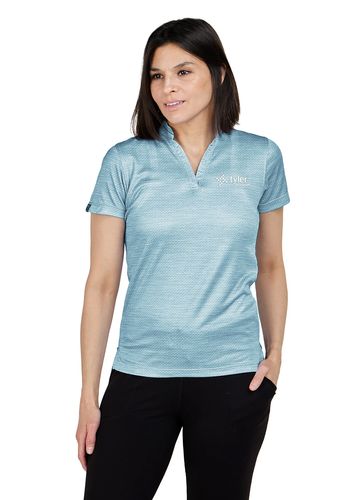 Women's Unwinder Short Sleeve Bamboo Printed Polo image thumbnail