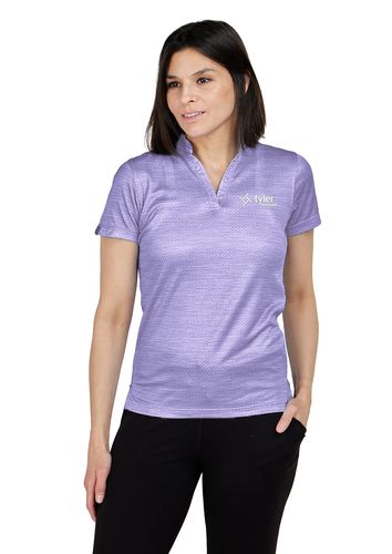 Women's Unwinder Short Sleeve Bamboo Printed Polo image thumbnail