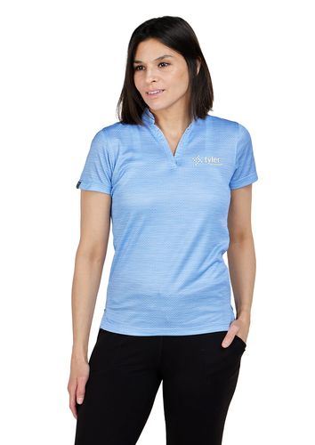 Women's Unwinder Short Sleeve Bamboo Printed Polo image thumbnail