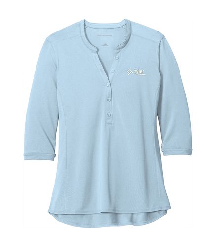 Port Authority ® Ladies UV Choice Pique Henley image thumbnail