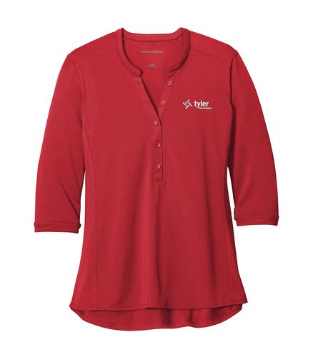 Port Authority ® Ladies UV Choice Pique Henley image thumbnail