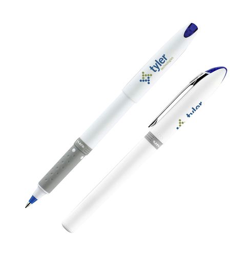 uni-ball® Roller Grip White Barrel Gel Pen - Blue Ink image thumbnail