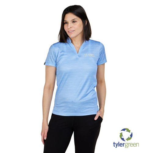 Women's Unwinder Short Sleeve Bamboo Printed Polo image thumbnail