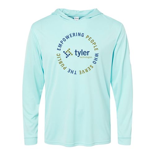 Unisex Paragon Bahama Performance Hooded LS - Circle image thumbnail