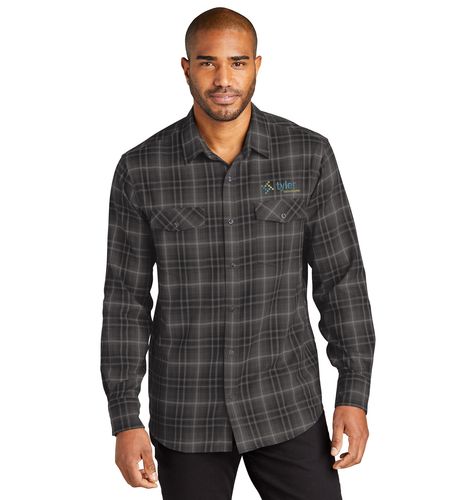 Port Authority Long Sleeve Ombre Plaid Shirt image thumbnail