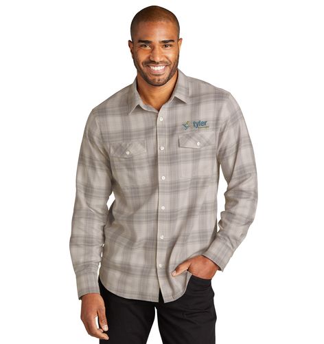 Port Authority Long Sleeve Ombre Plaid Shirt image thumbnail
