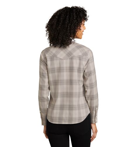 Port Authority Women's Long Sleeve Ombre Plaid Shirt image thumbnail