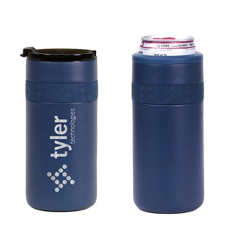 Elemental® 12oz. Commuter DuoSip - Insulated Leakproof Coffee Tumbler and Slim Can Cooler 2-in-1 image thumbnail