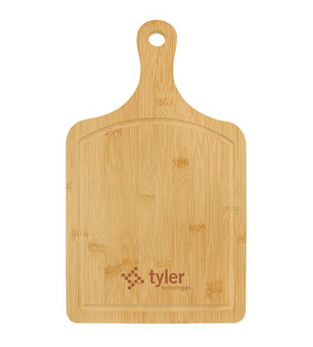 15.5" x 9" Bamboo Cutting Board Paddle image thumbnail