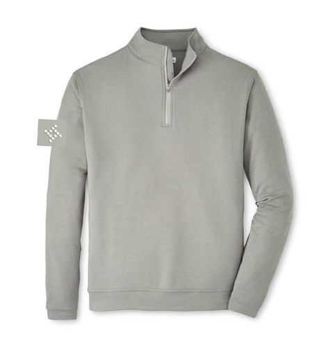 Peter Millar Men's Perth Performance Melange Quarter-Zip image thumbnail