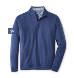 Image of Peter Millar Men's Perth Performance Melange Quarter-Zip