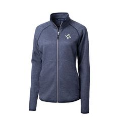 Image of Cutter & Buck Mainsail Sweater-Knit Womens Full Zip Jacket