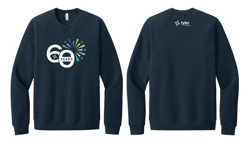 Bella + Canvas Unisex Sponge Fleece Raglan Sweatshirt (Navy) image thumbnail