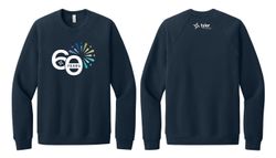 Image of Bella + Canvas Unisex Sponge Fleece Raglan Sweatshirt (Navy)